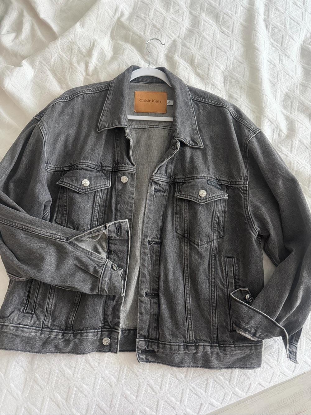 Calvin Klein Men's Faded Black Denim Jacket